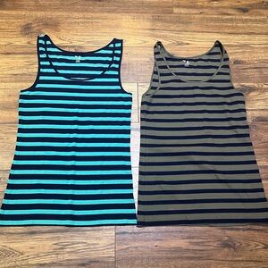 Bundle of 2 Gap Striped Tank Top Size Xl